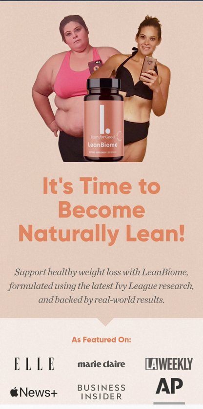 Lean Biome Weight Management Supplement - Support Healthy Gut and Natural Fat Loss